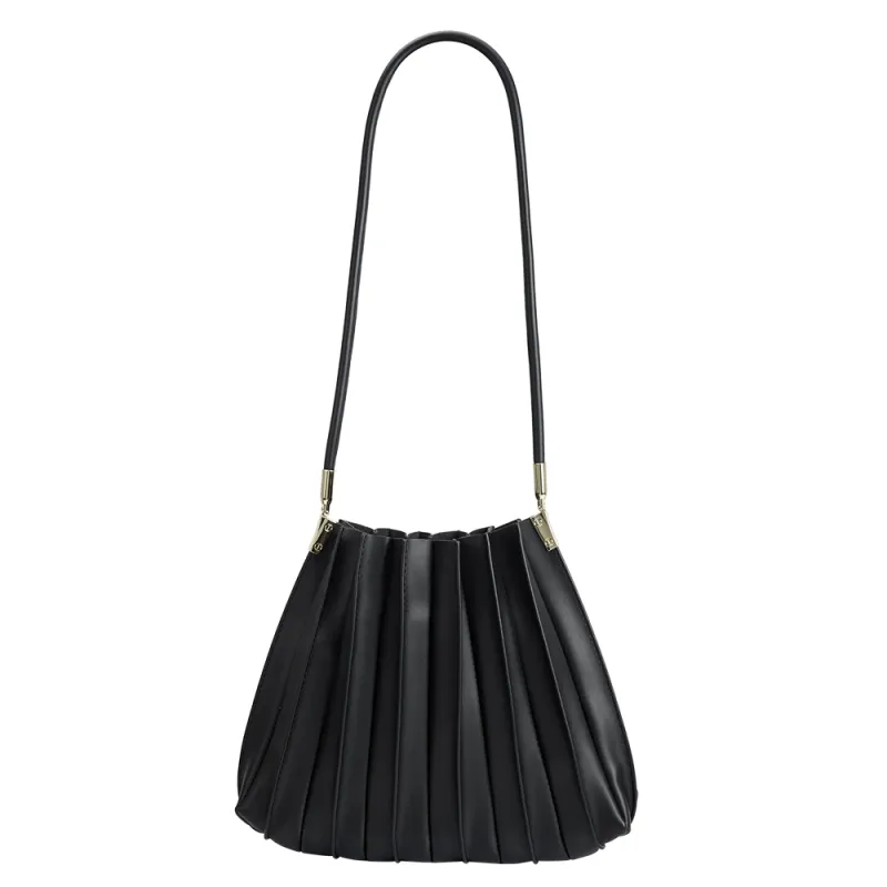 Carrie Black Medium Shoulder Bag sold by Melie Bianco