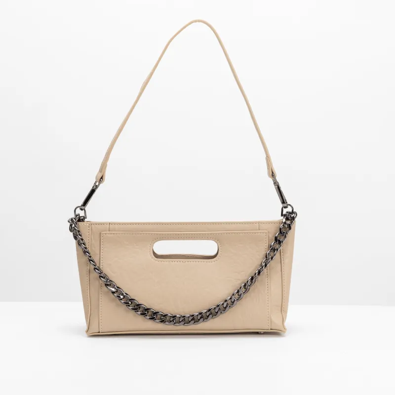 SAMPLE SM9522 Taupe Shoulder Bag - FINAL SALE made by Melie Bianco
