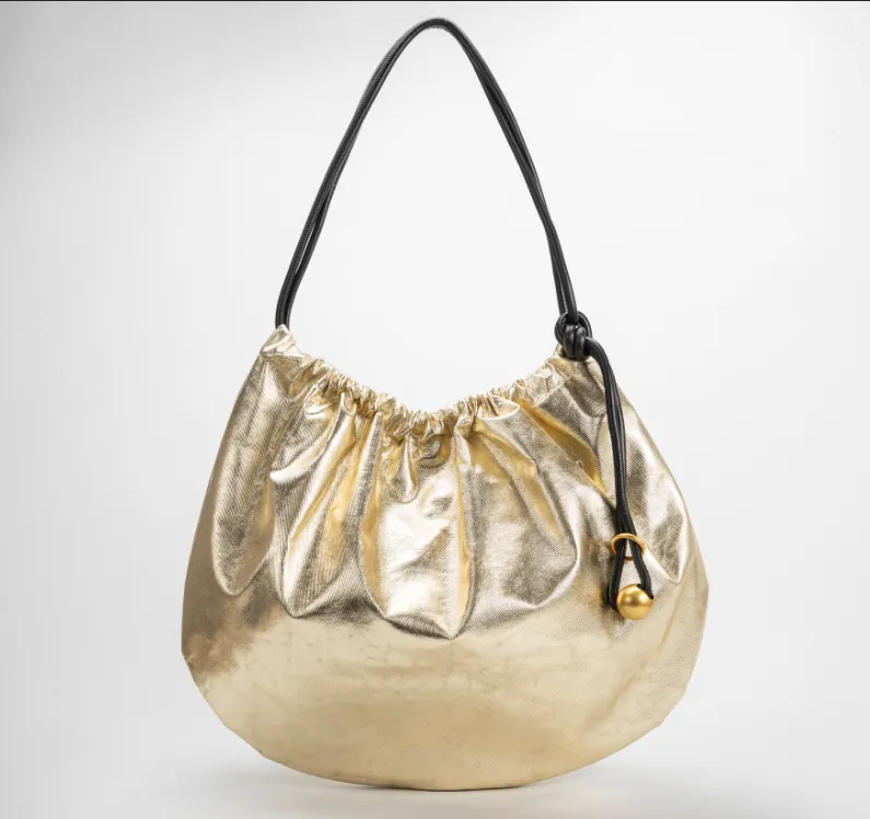 SAMPLE SM3072 Large Gold Tote Bag - FINAL SALE sold by Melie Bianco