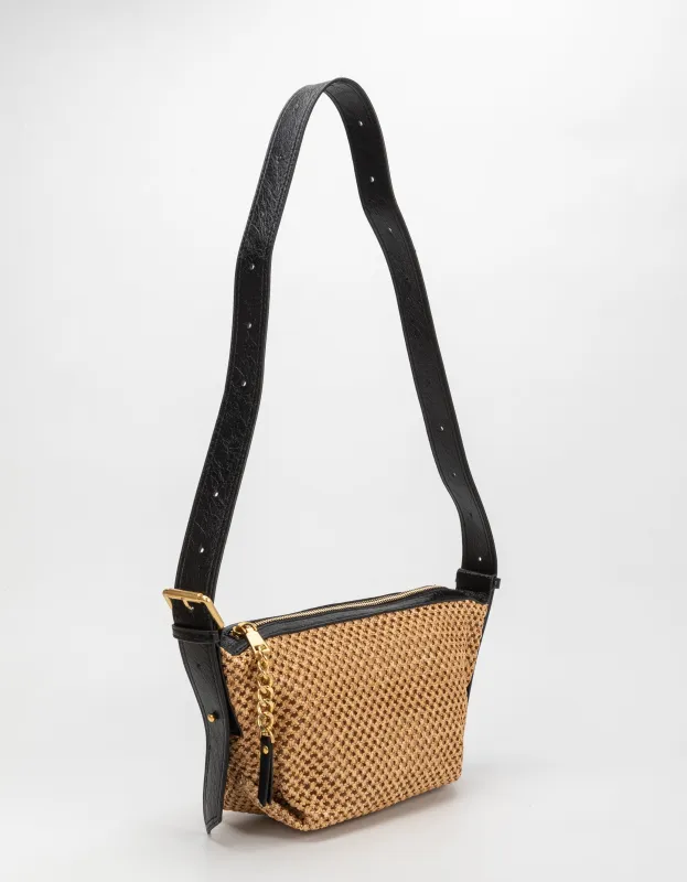 SAMPLE SM3160 Black Shoulder Bag - FINAL SALE sold by Melie Bianco