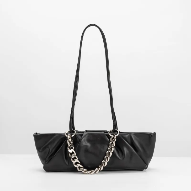 SAMPLE SM9611 Black Shoulder Bag - FINAL SALE sold by Melie Bianco