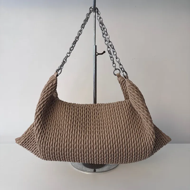 SAMPLE BK2401 Tan Shoulder Bag - FINAL SALE sold by Melie Bianco