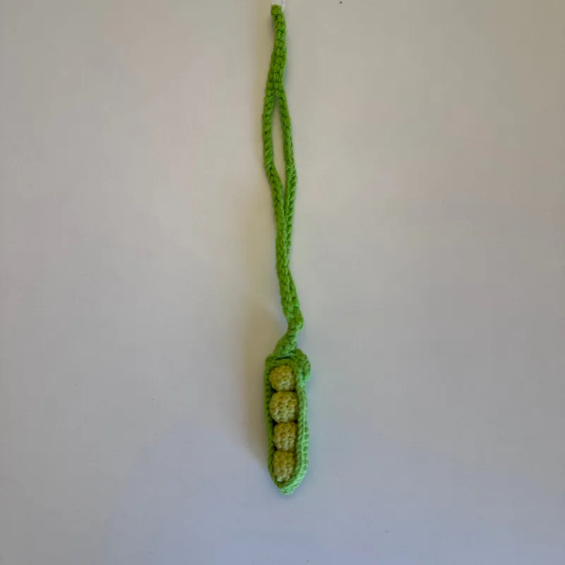 SAMPLE BD1054 Lime Peas Crochet Bag Charm - FINAL SALE sold by Melie Bianco