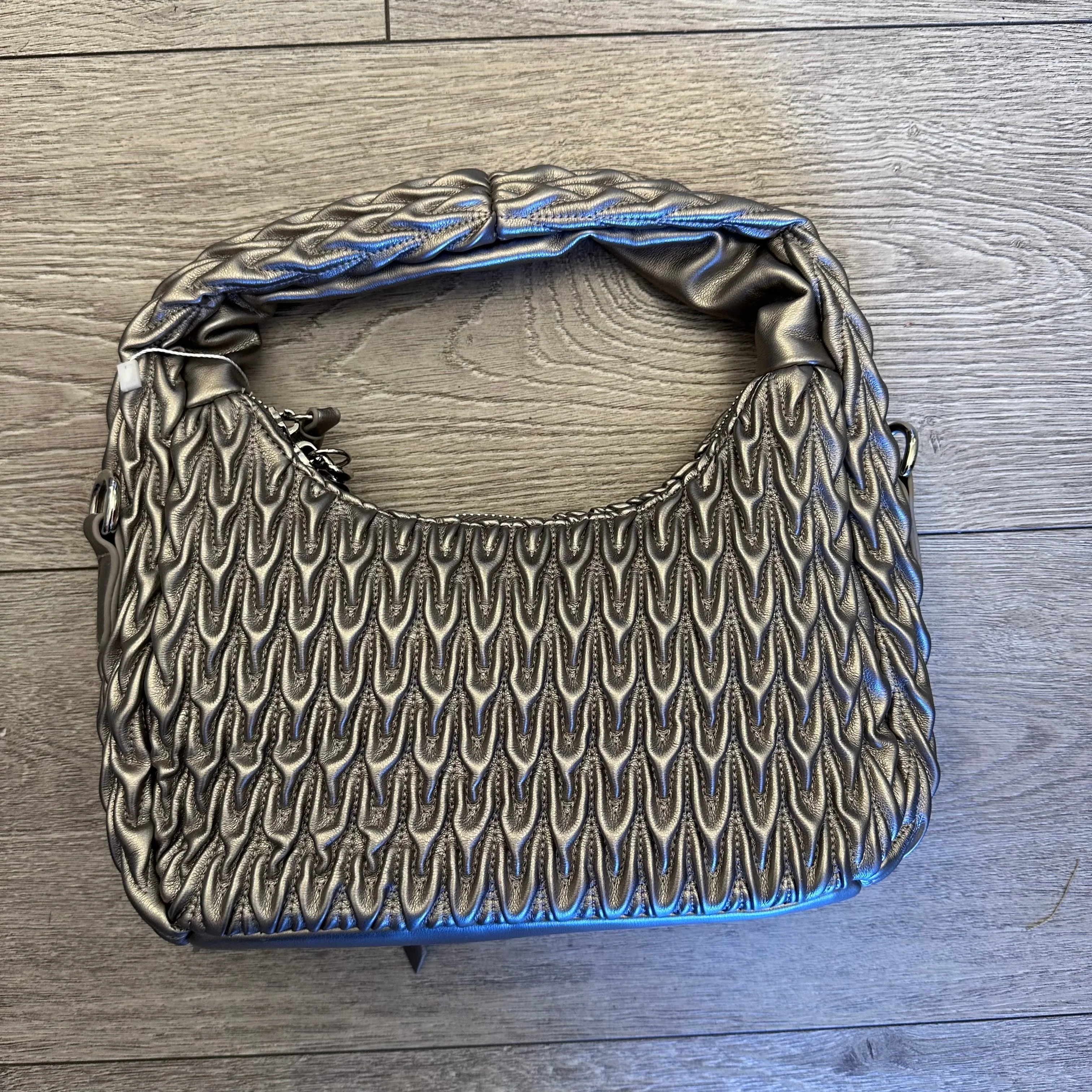 SAMPLE BK2400 Silver Hobo Bag - FINAL SALE sold by Melie Bianco product image thumbnail 3