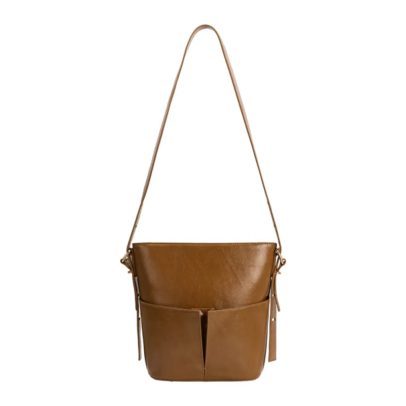 SAMPLE BD1010 Mocha Shoulder Bag - FINAL SALE sold by Melie Bianco