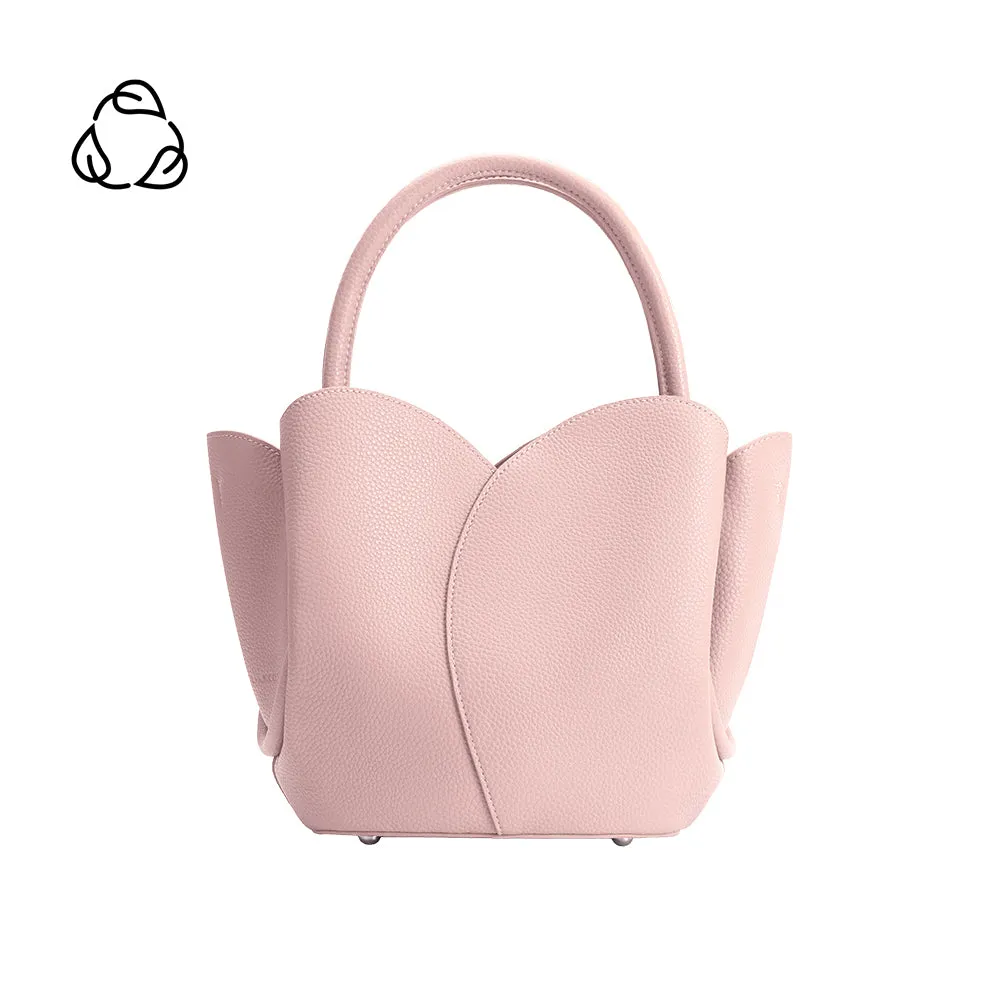 Tulip Pink Recycled Vegan Top Handle Bag sold by Melie Bianco