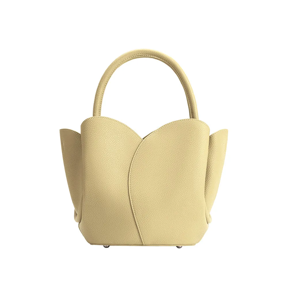 Tulip Yellow Recycled Vegan Top Handle Bag sold by Melie Bianco product image thumbnail 3