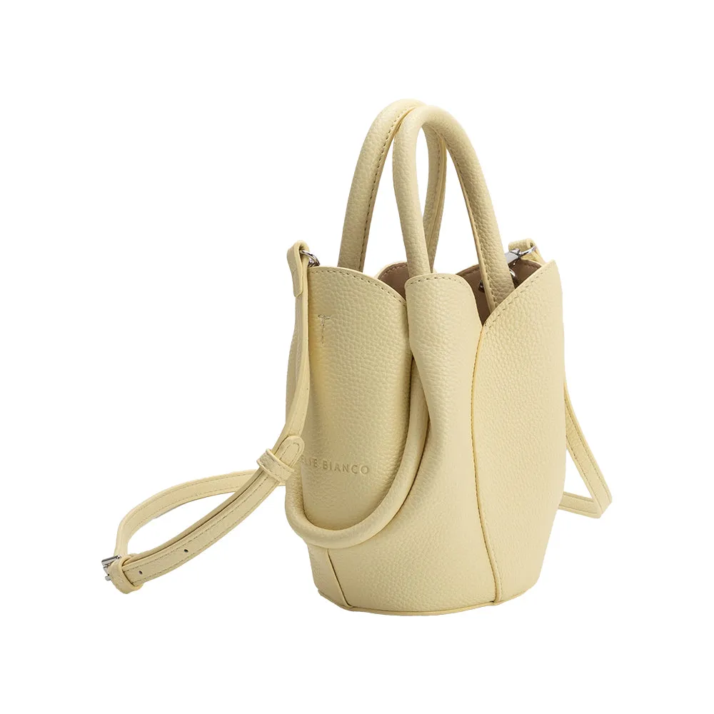 Tulip Yellow Mini Recycled Vegan Top Handle Bag sold by Melie Bianco product image thumbnail 2