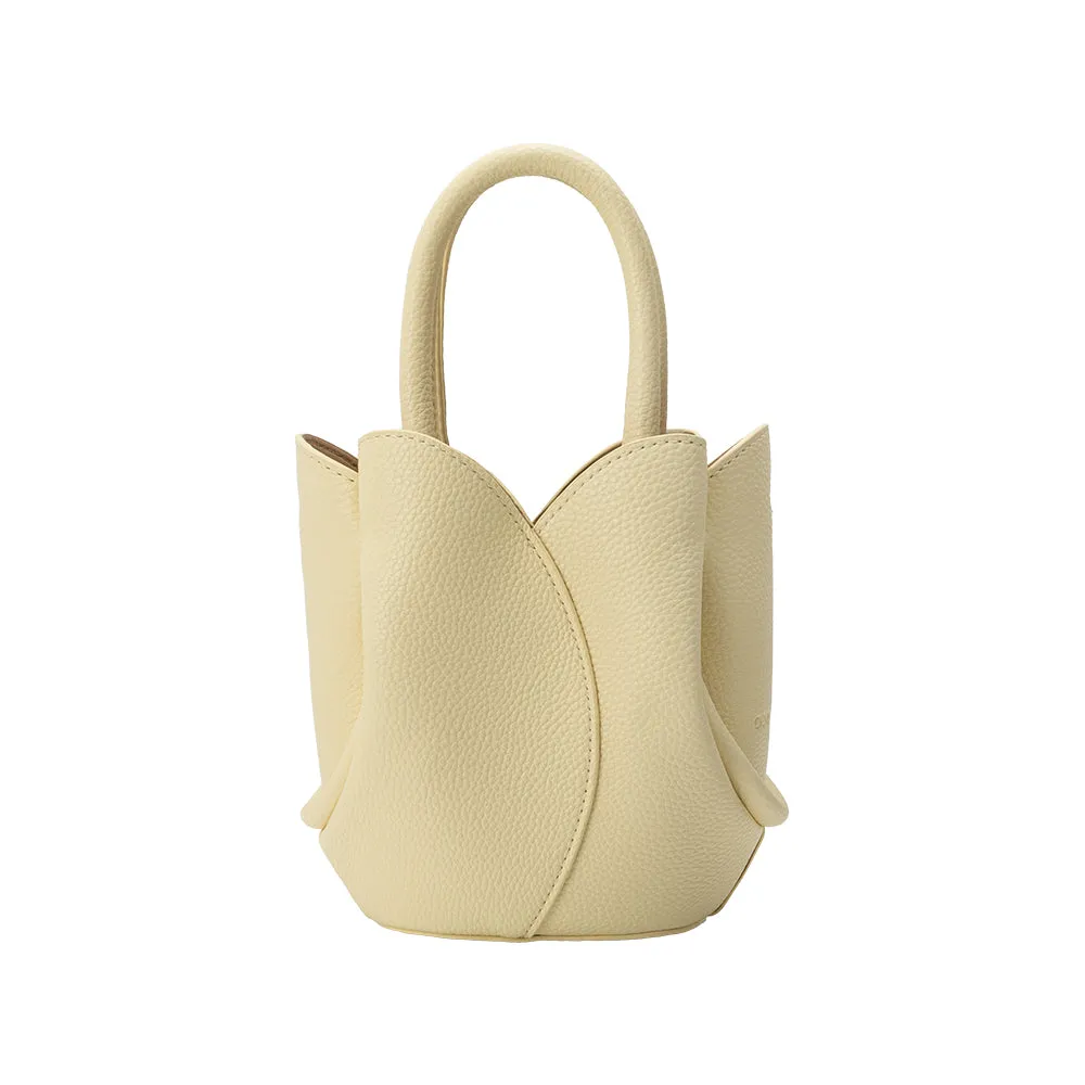 Tulip Yellow Mini Recycled Vegan Top Handle Bag sold by Melie Bianco product image thumbnail 3