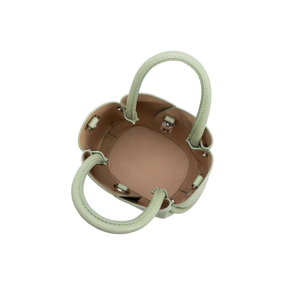 Tulip Sage Mini Recycled Vegan Top Handle Bag sold by Melie Bianco product image thumbnail 4