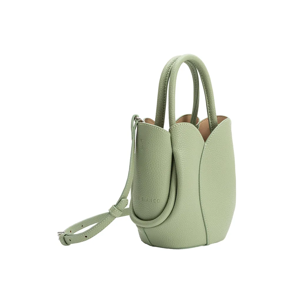Tulip Sage Mini Recycled Vegan Top Handle Bag sold by Melie Bianco product image thumbnail 2