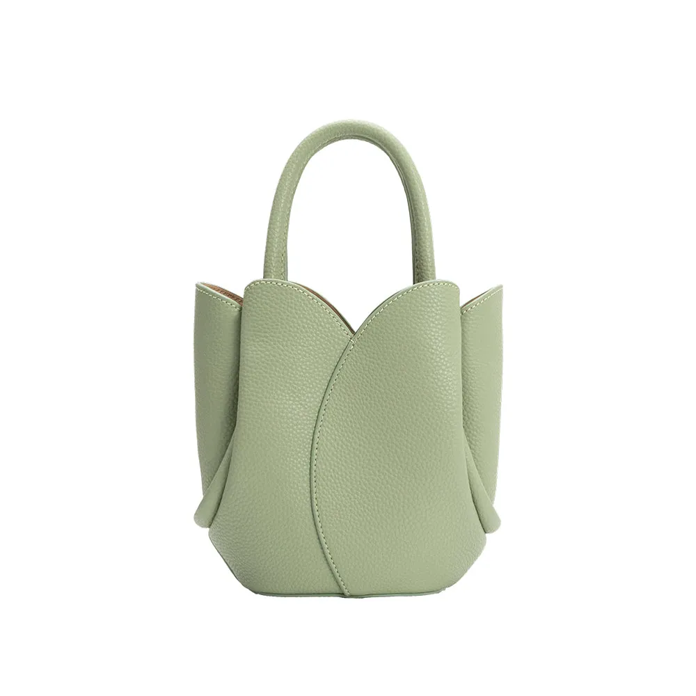Tulip Sage Mini Recycled Vegan Top Handle Bag sold by Melie Bianco product image thumbnail 3