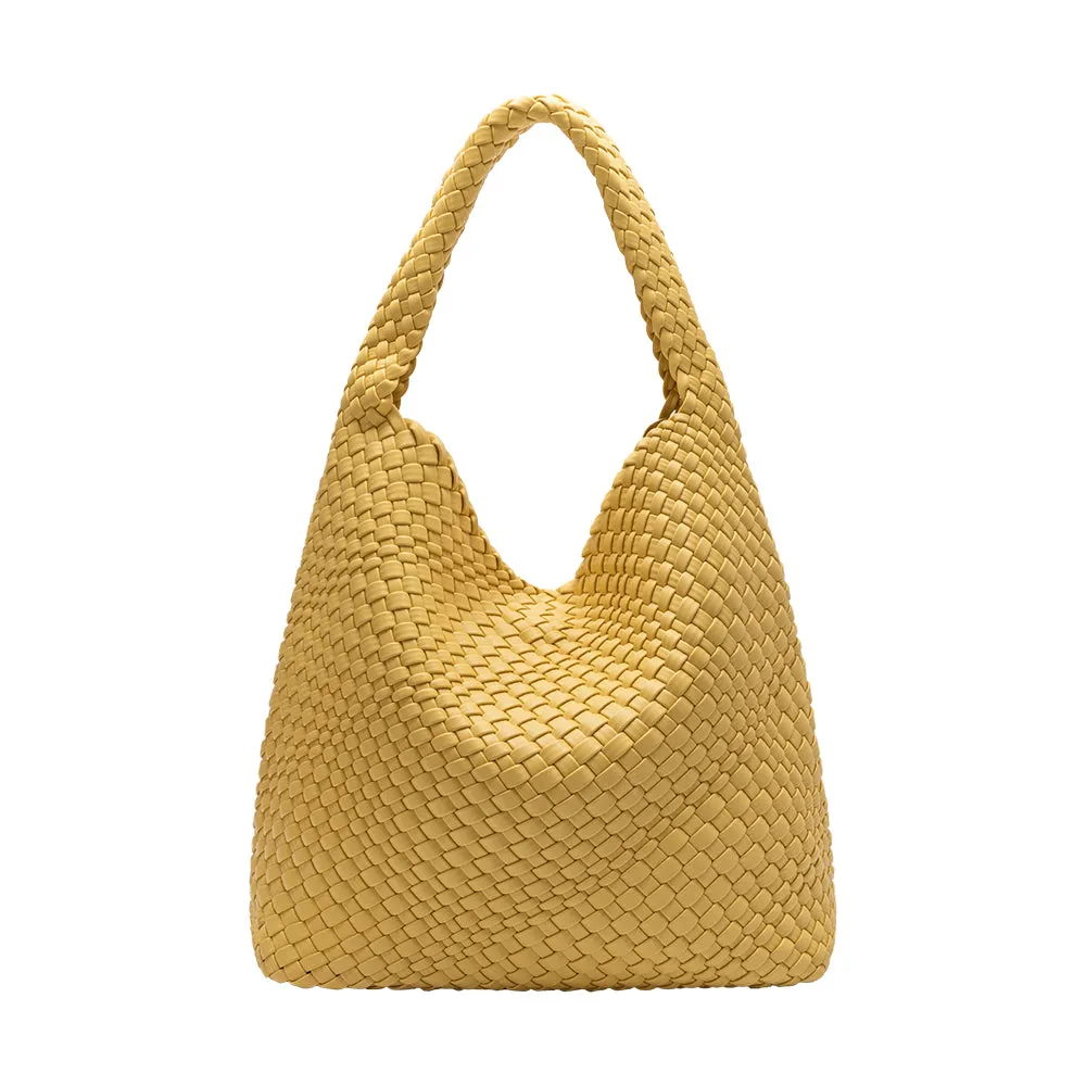 Johanna Yellow Large Recycled Vegan Shoulder Bag sold by Melie Bianco product image thumbnail 3