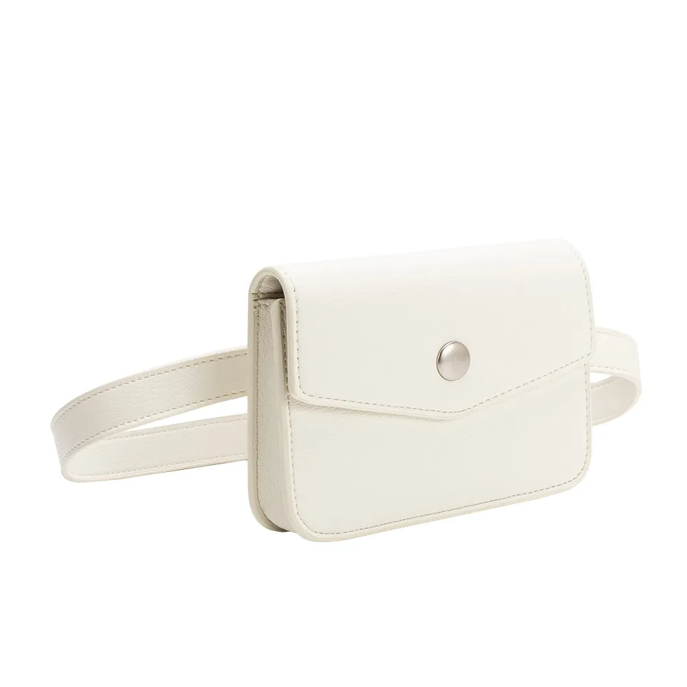Amberlee Ivory Vegan Leather Belt Bag sold by Melie Bianco product image thumbnail 2