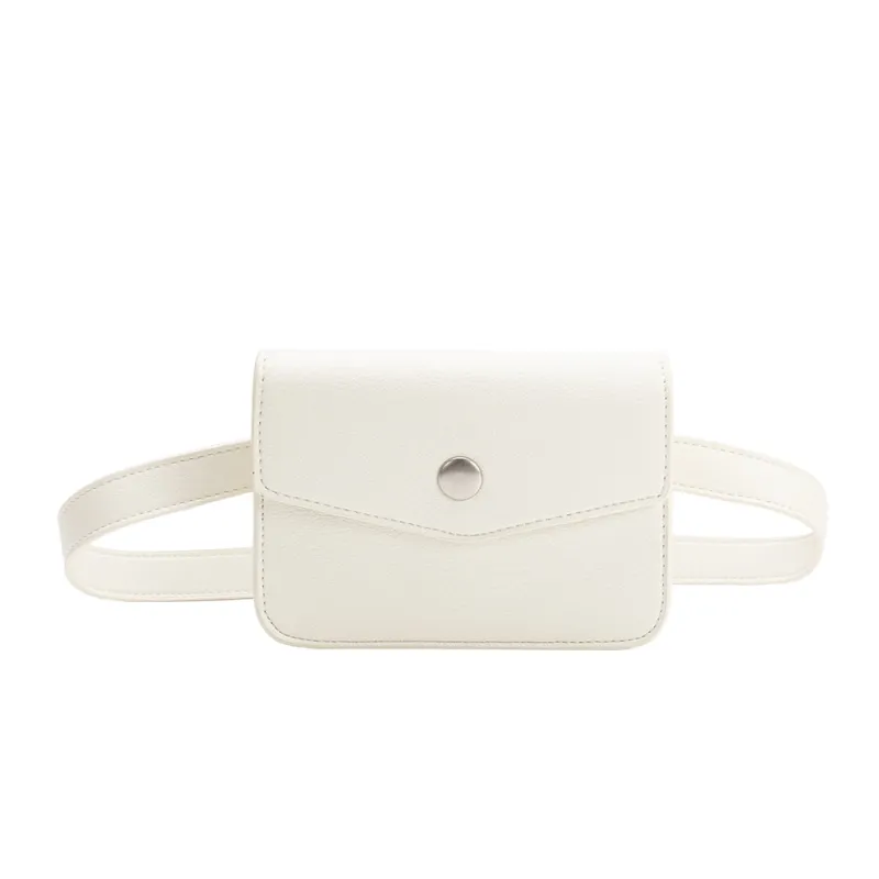 Amberlee Ivory Vegan Leather Belt Bag sold by Melie Bianco