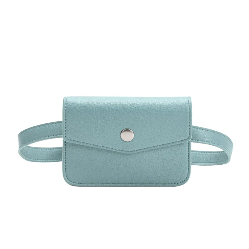 Amberlee Blue Vegan Leather Belt Bag sold by Melie Bianco