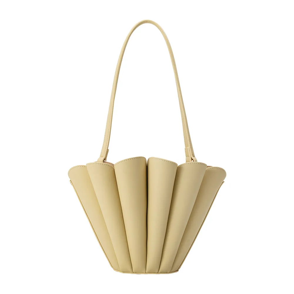 Shellie Yellow Recycled Vegan Shoulder Bag sold by Melie Bianco product image thumbnail 3