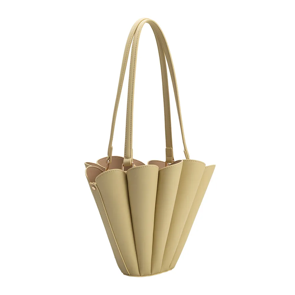 Shellie Yellow Recycled Vegan Shoulder Bag sold by Melie Bianco product image thumbnail 2