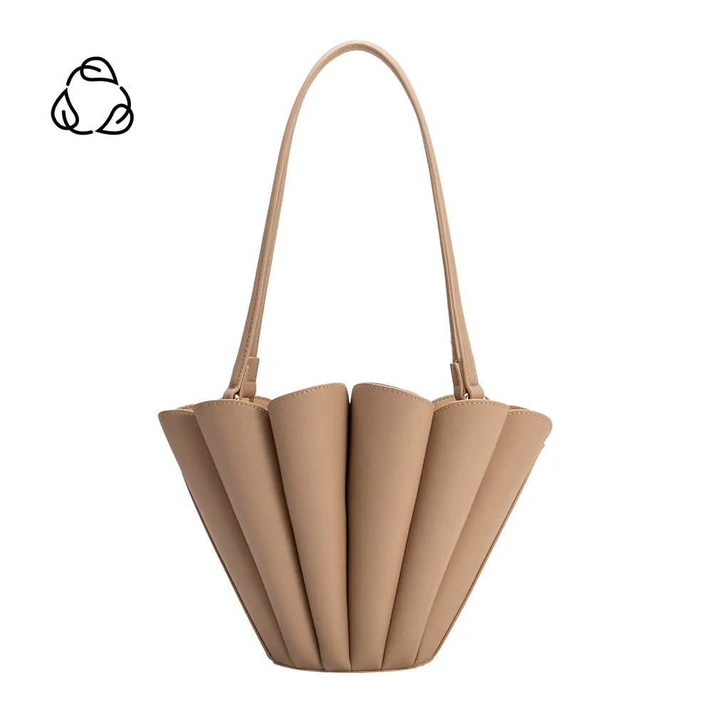 Shellie Nude Recycled Vegan Shoulder Bag sold by Melie Bianco