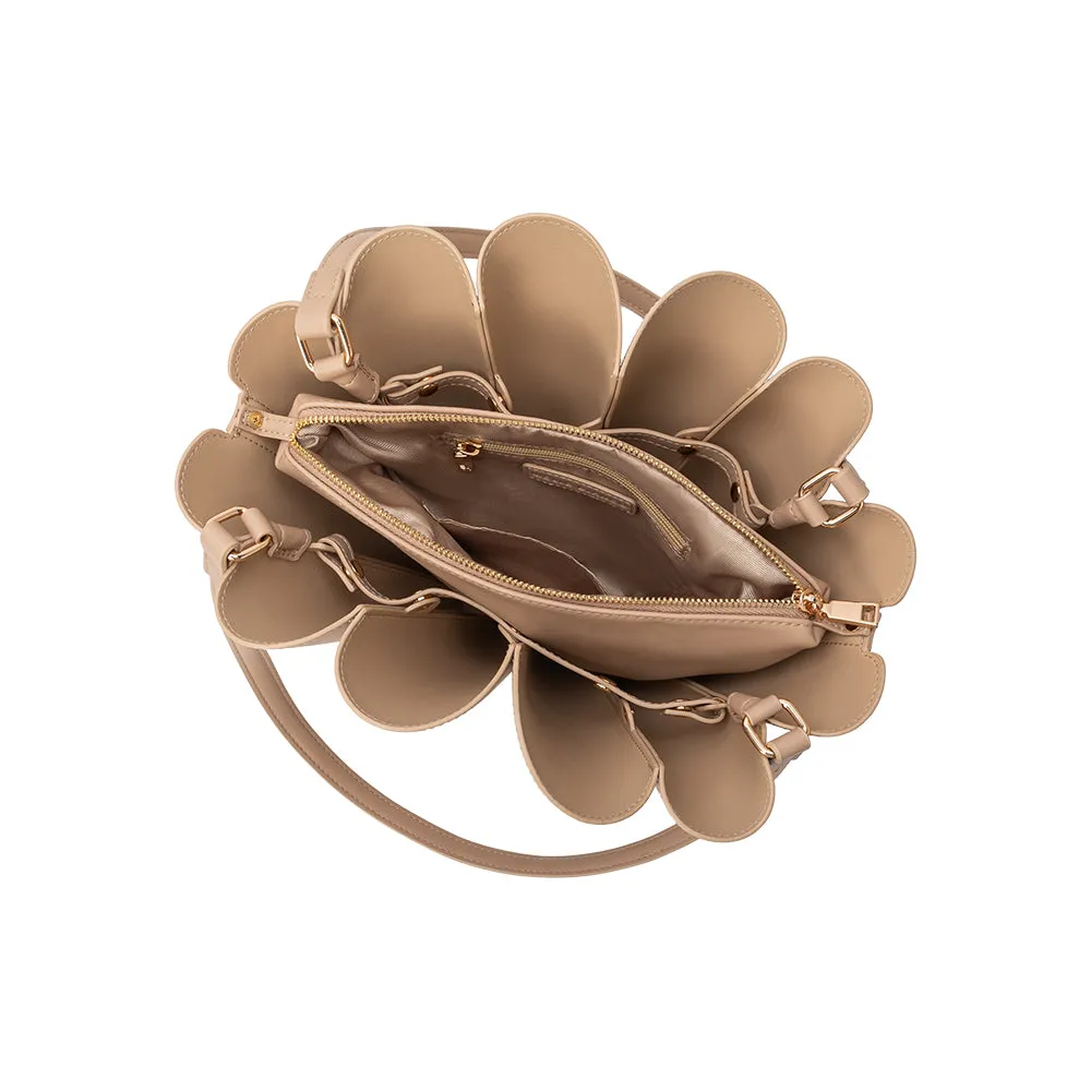 Shellie Nude Recycled Vegan Shoulder Bag sold by Melie Bianco product image thumbnail 4