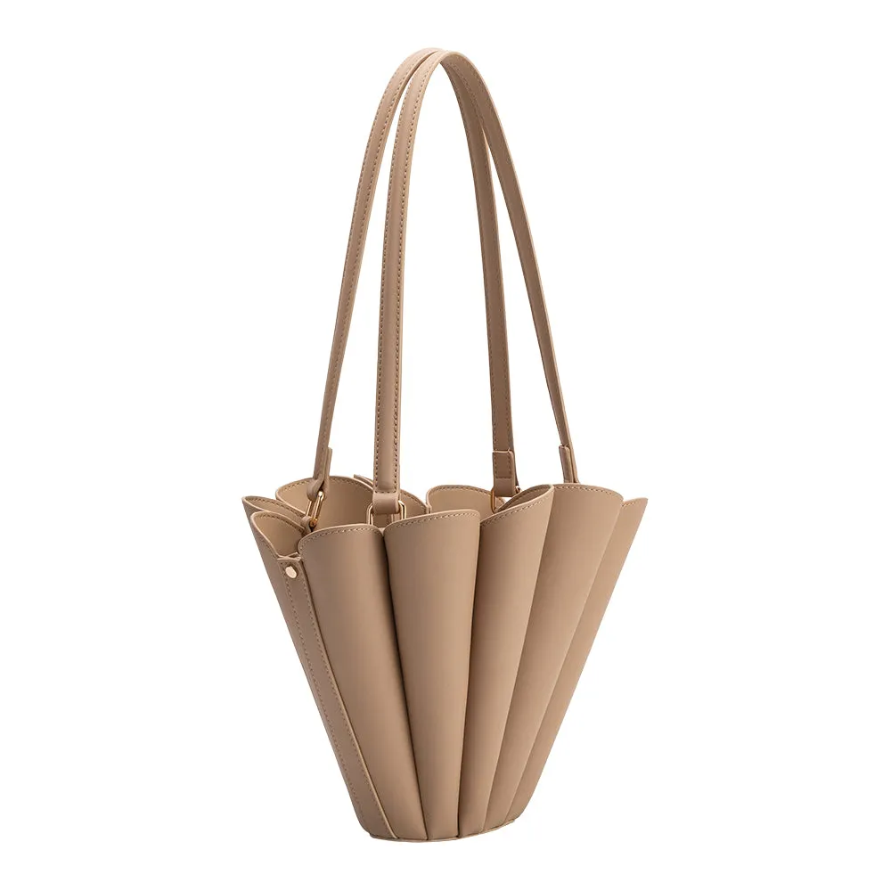 Shellie Nude Recycled Vegan Shoulder Bag sold by Melie Bianco product image thumbnail 2