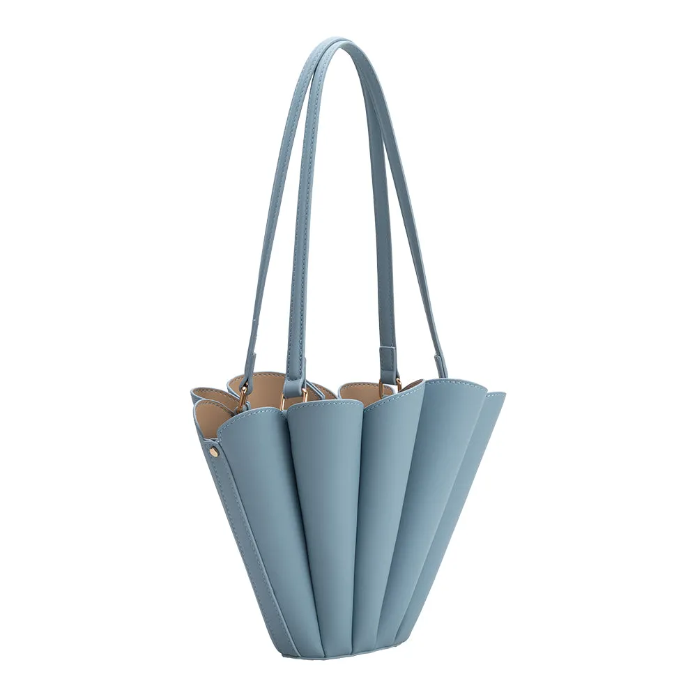 Shellie Blue Recycled Vegan Shoulder Bag sold by Melie Bianco product image thumbnail 2