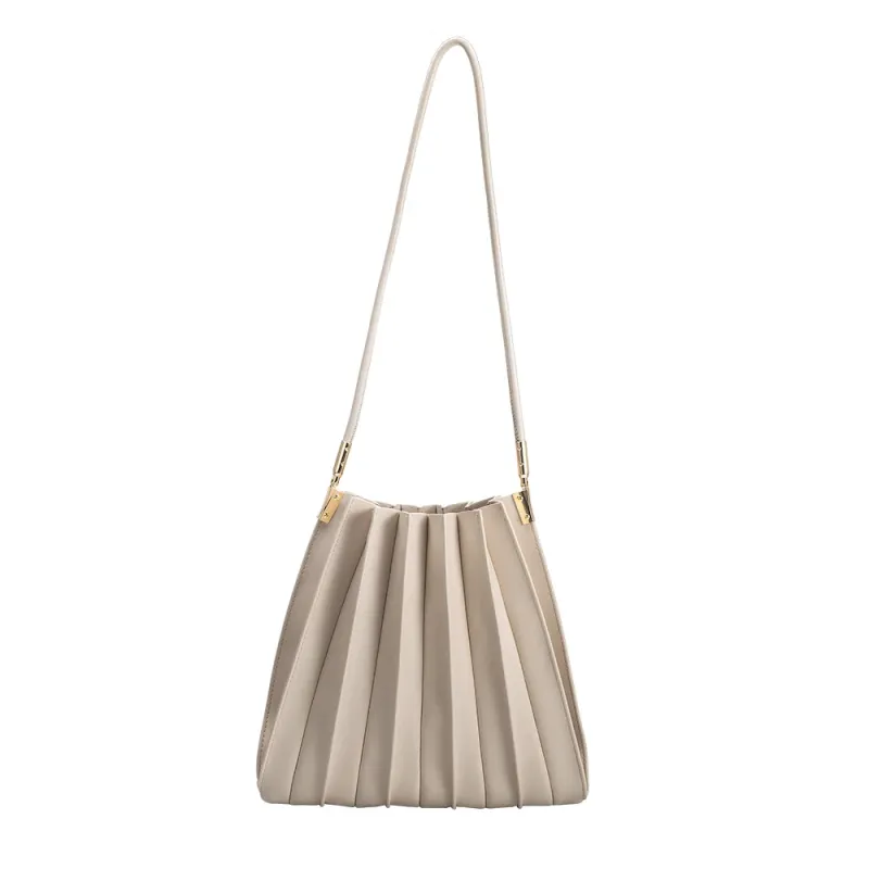 Carrie Bone Medium Shoulder Bag sold by Melie Bianco