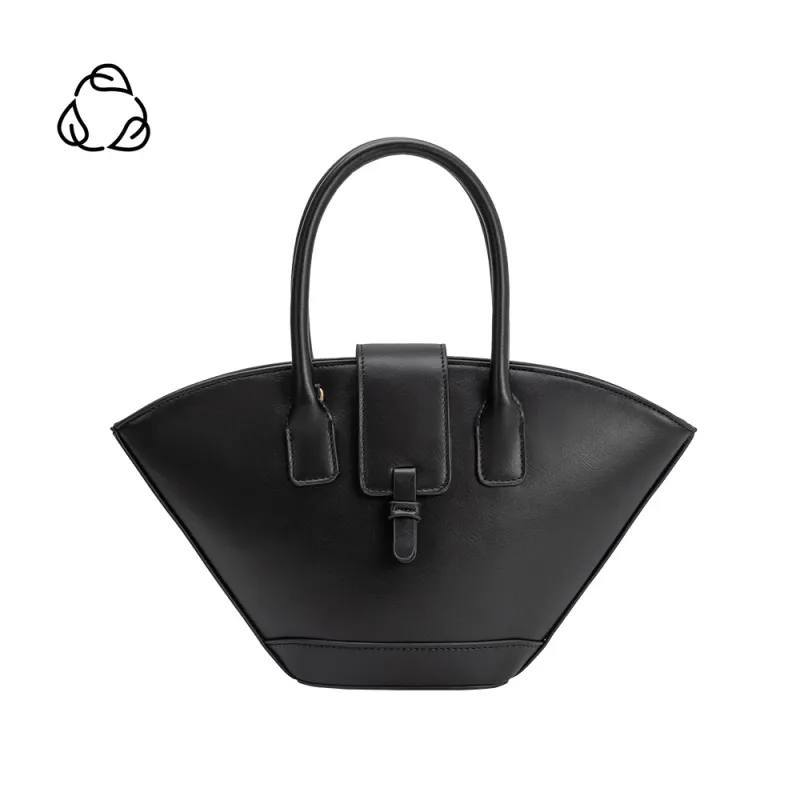 Violet Black Recycled Vegan Leather Crossbody Bag sold by Melie Bianco