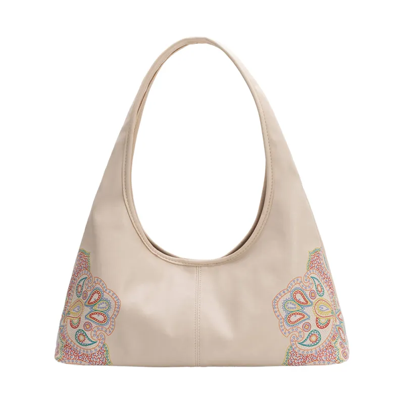 Tinsley Bone Recycled Vegan Leather Shoulder Bag made by Melie Bianco