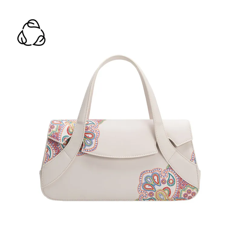 Beatriz Bone Recycled Vegan Leather Crossbody Bag made by Melie Bianco