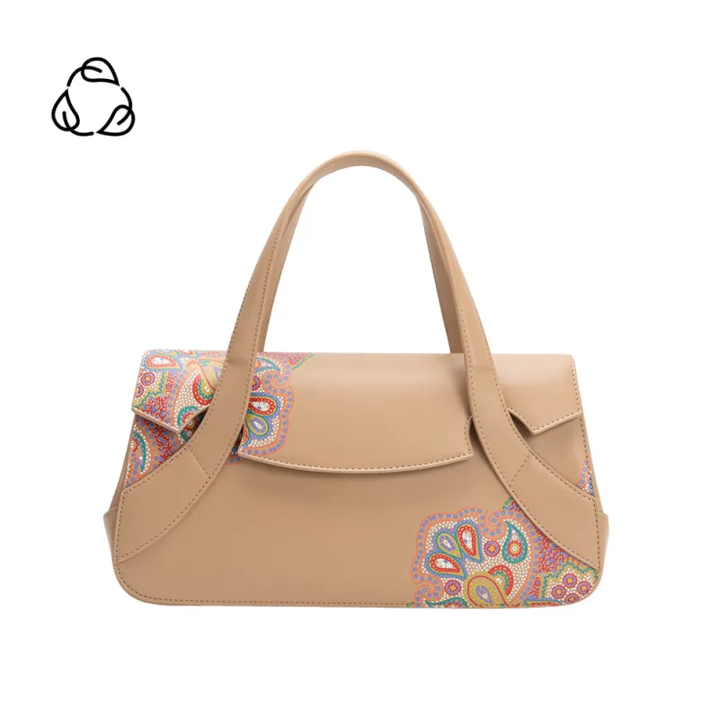 Beatriz Tan Recycled Vegan Leather Crossbody Bag made by Melie Bianco