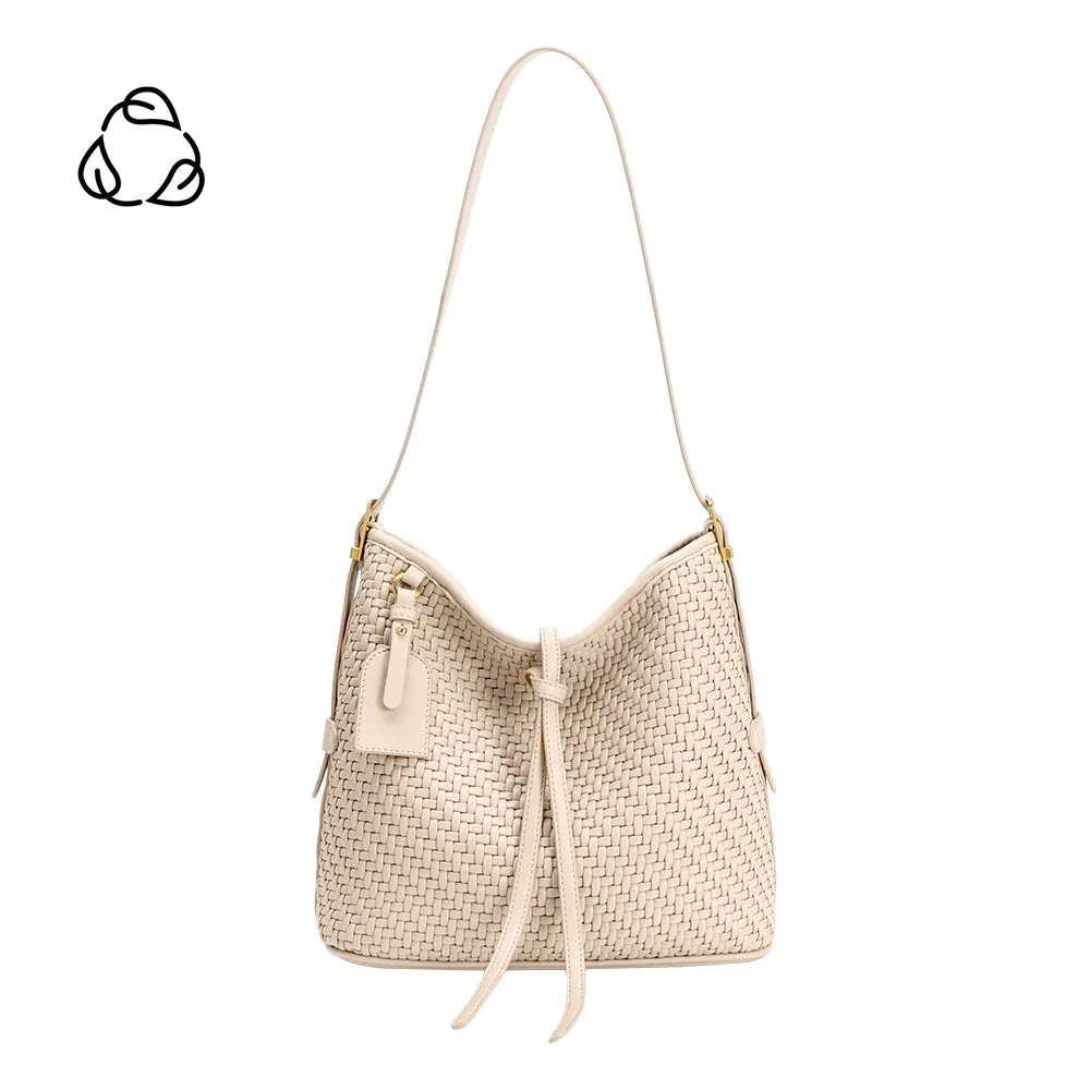 Thalia Bone Recycled Vegan Leather Tote Bag sold by Melie Bianco