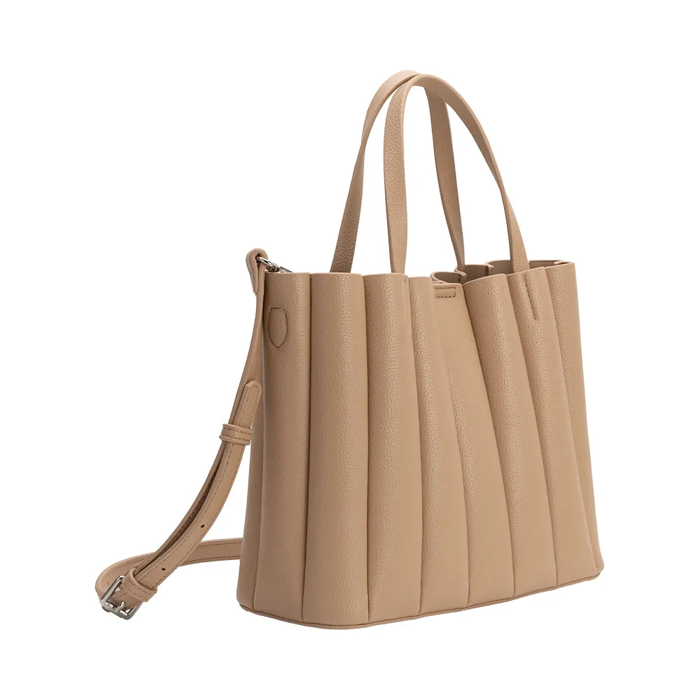 Adela Nude Recycled Vegan Leather Tote Bag sold by Melie Bianco product image thumbnail 2