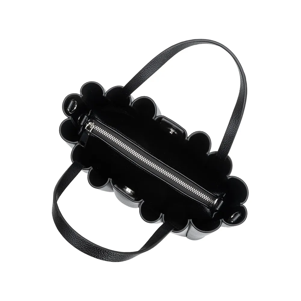 Adela Black Recycled Vegan Leather Tote Bag sold by Melie Bianco product image thumbnail 5