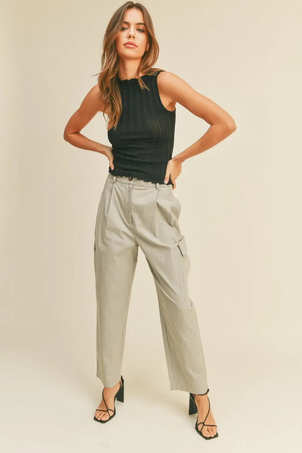 SAMPLE High-Rise Cargo Pants (SMALL) - FINAL SALE sold by Melie Bianco product image thumbnail 3