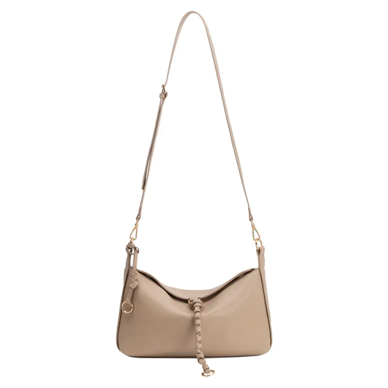 SAMPLE CA2046 Nude Crossbody Bag - FINAL SALE made by Melie Bianco