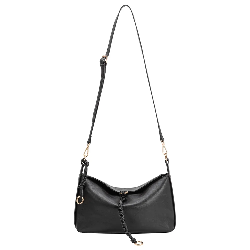 SAMPLE CA2046 Black Crossbody Bag - FINAL SALE sold by Melie Bianco