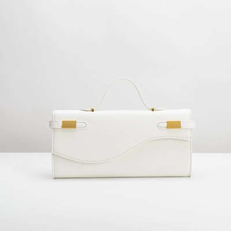 SAMPLE SM6613 White Crossbody Bag - FINAL SALE made by Melie Bianco