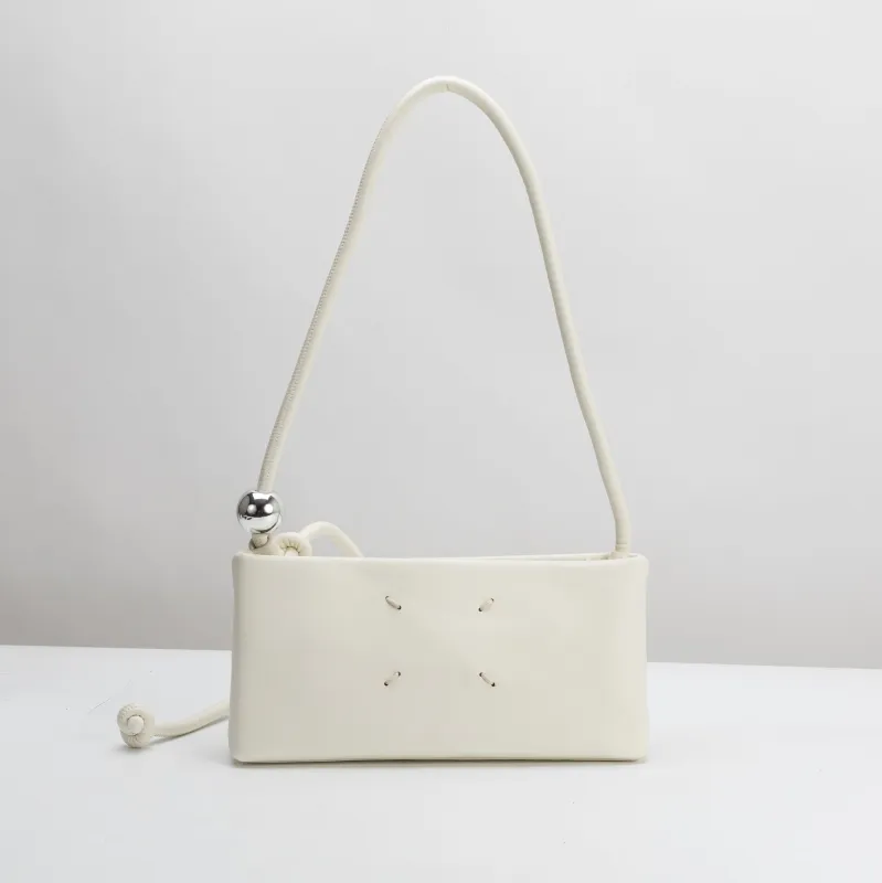 SAMPLE SM7026 White Shoulder Bag - FINAL SALE made by Melie Bianco