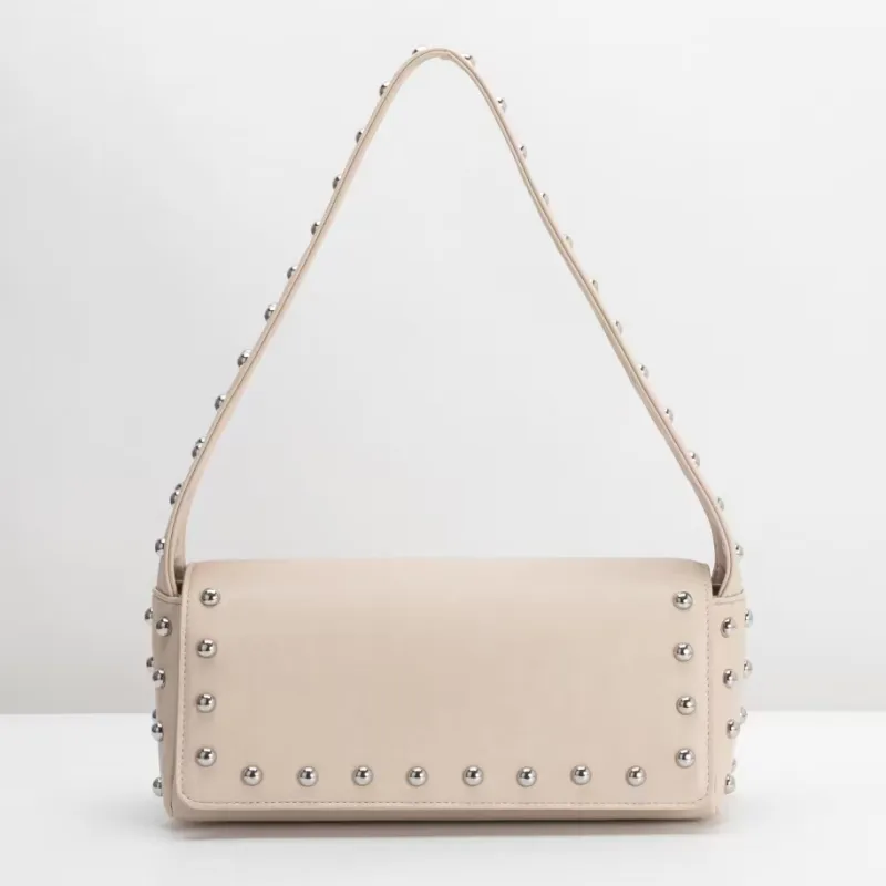 SAMPLE SM7439 Ivory Shoulder Bag - FINAL SALE made by Melie Bianco