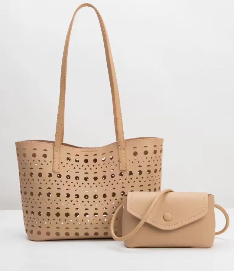SAMPLE SM4434 Nude Tote Bag - FINAL SALE sold by Melie Bianco