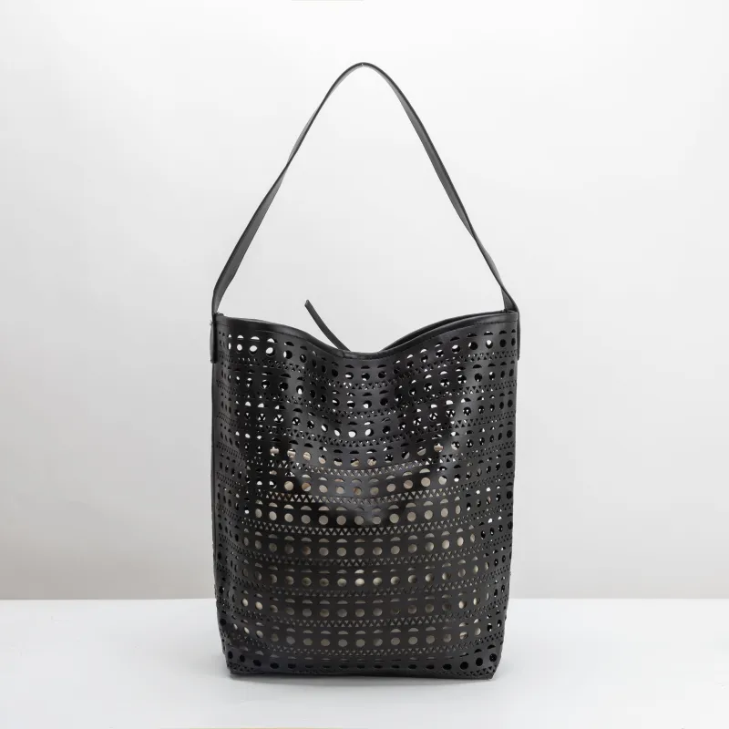 SAMPLE SM7073 Black Tote Bag - FINAL SALE made by Melie Bianco