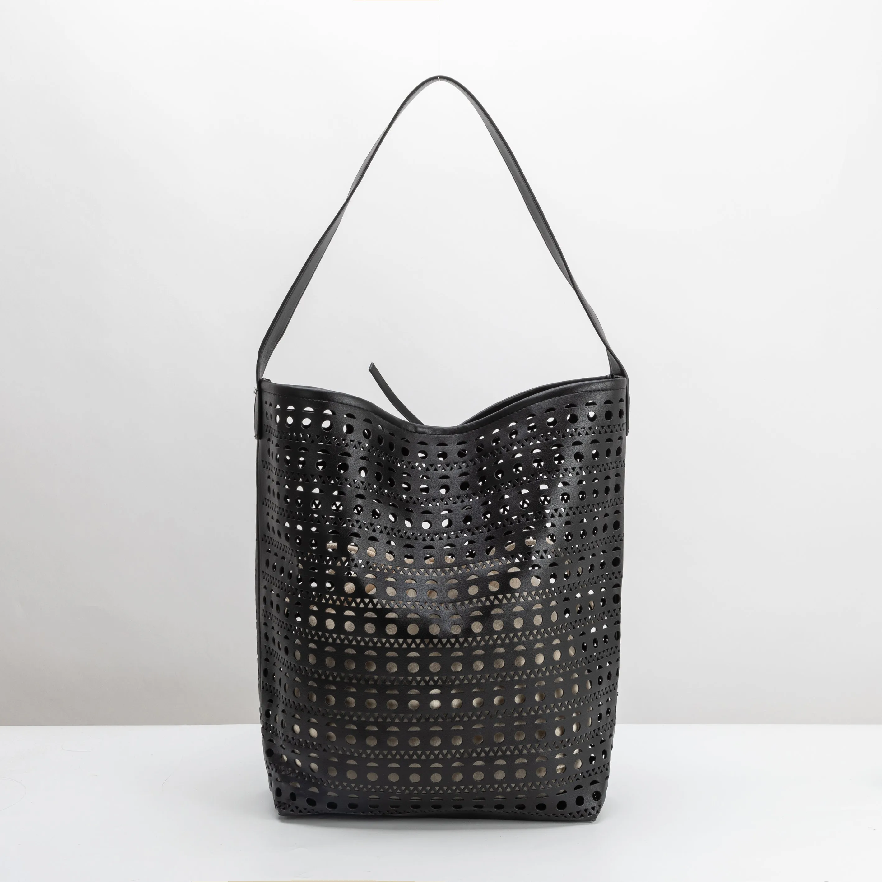 SAMPLE SM7073 Black Tote Bag - FINAL SALE sold by Melie Bianco