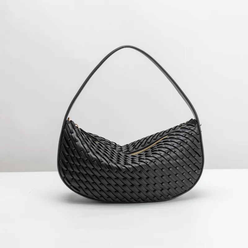 SAMPLE SM7054 Black Small Top Handle Bag - FINAL SALE made by Melie Bianco