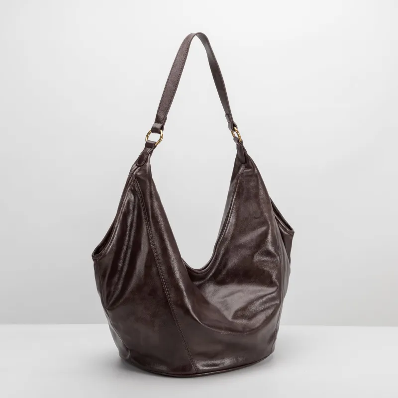 SAMPLE SM9562 Espresso Shoulder Bag - FINAL SALE made by Melie Bianco