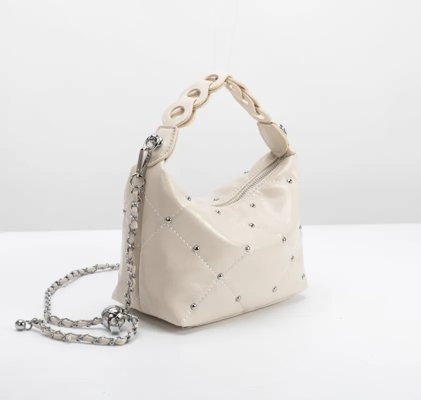 SAMPLE SM0163 Ivory Crossbody Bag - FINAL SALE made by Melie Bianco