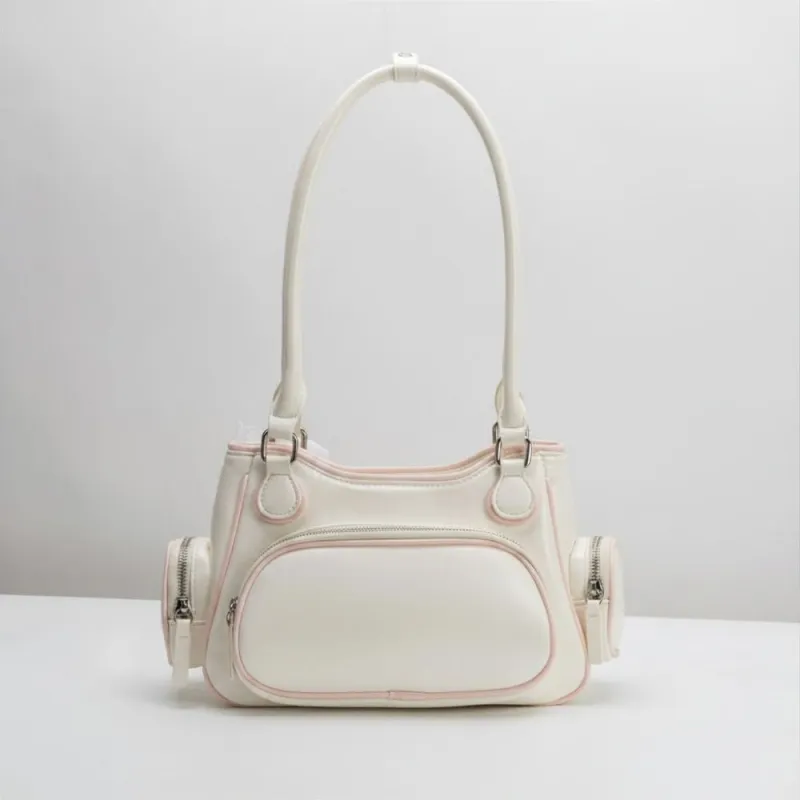 SAMPLE SM6494 Ivory Shoulder Bag - FINAL SALE made by Melie Bianco