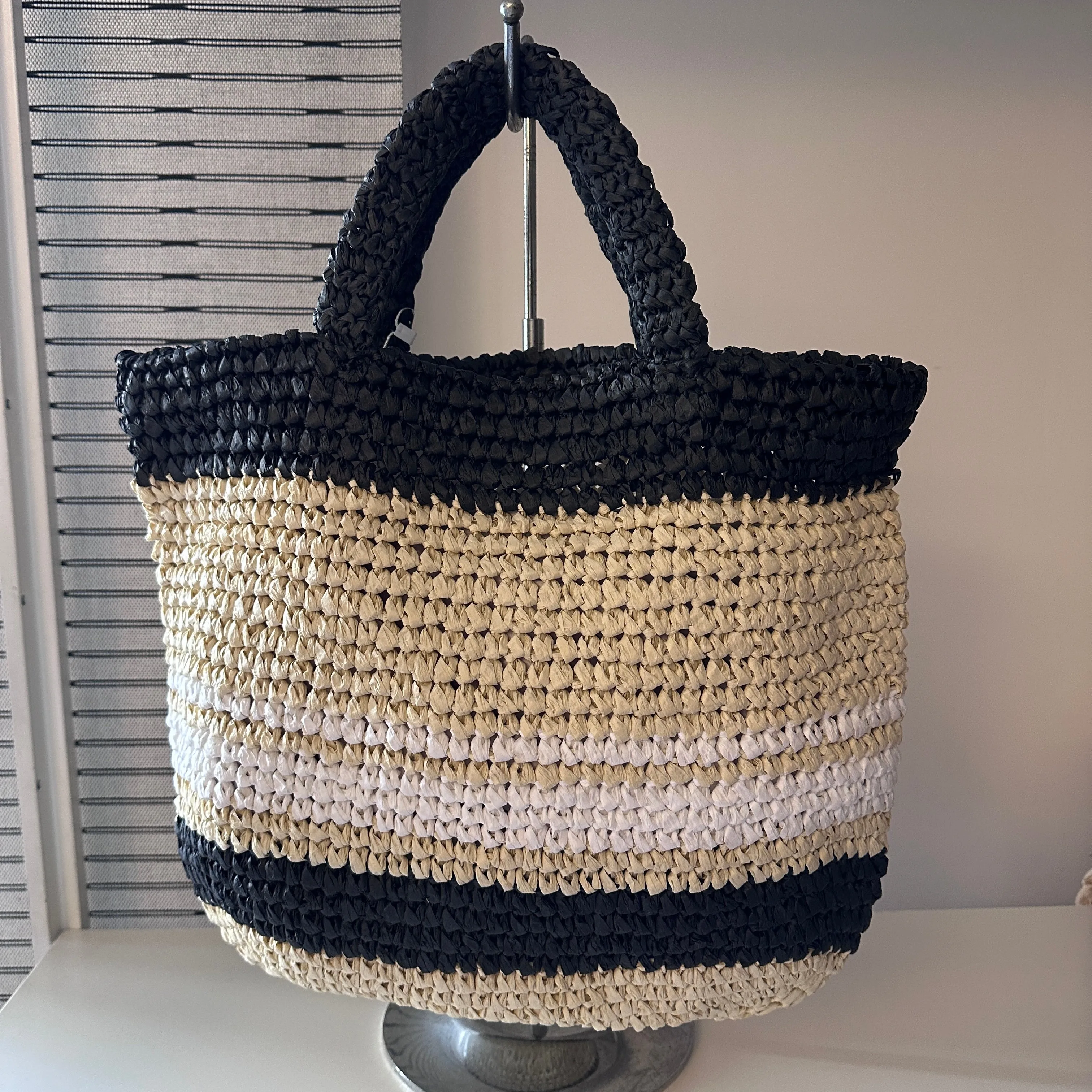 SAMPLE SM6877 Natural Tote Bag - FINAL SALE sold by Melie Bianco
