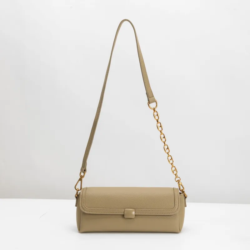 SAMPLE CA2078 Khaki Shoulder Bag - FINAL SALE made by Melie Bianco