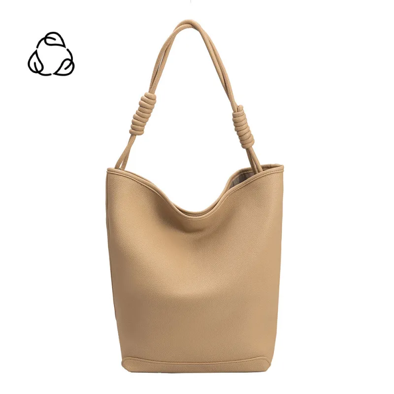 Adeline Nude Large Recycled Vegan Tote Bag made by Melie Bianco